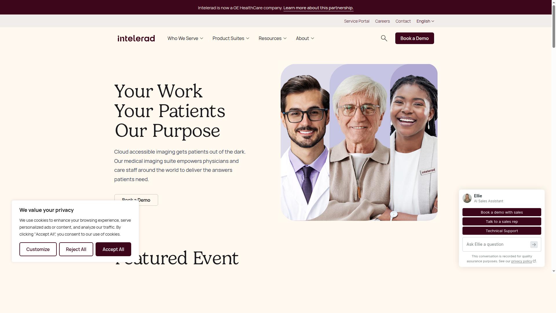Intelerad website